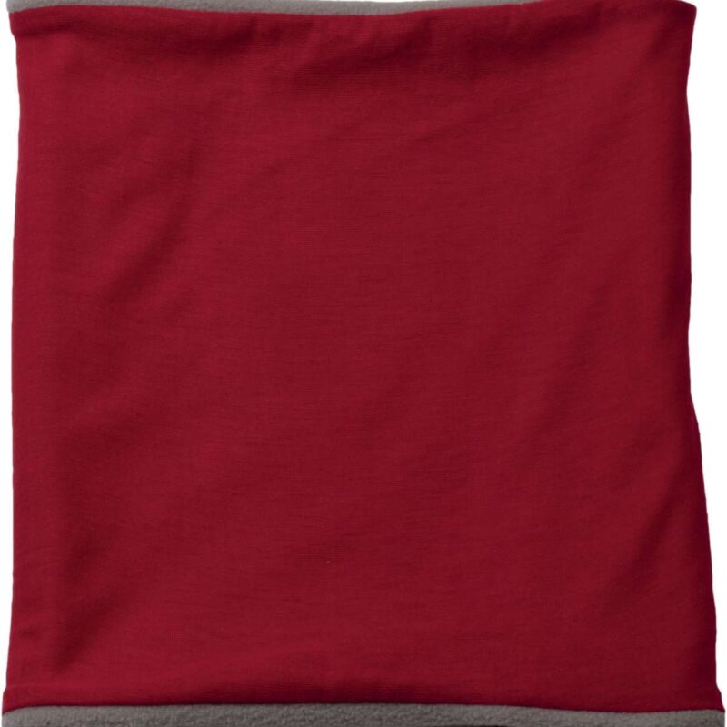 K-UP FLEECE-LINED NECKWARMER - Κόκκινο/Ανοιχτό γκρι