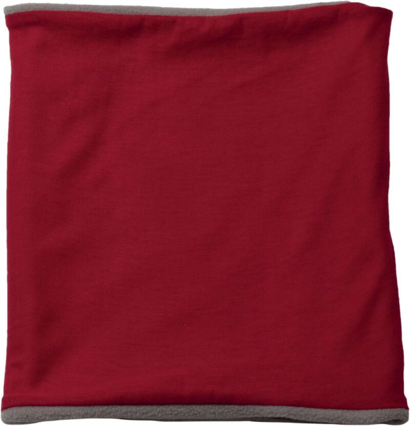 K-UP FLEECE-LINED NECKWARMER - Κόκκινο/Ανοιχτό γκρι
