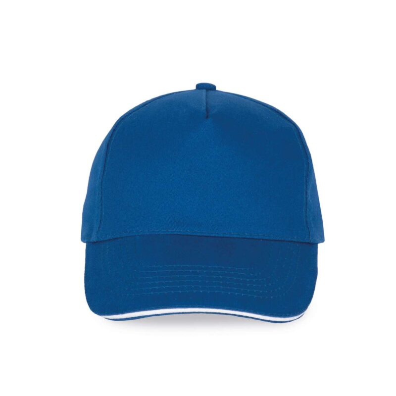 K-UP SANDWICH PEAK CAP - 5 PANELS - βασιλικό μπλε/λευκό