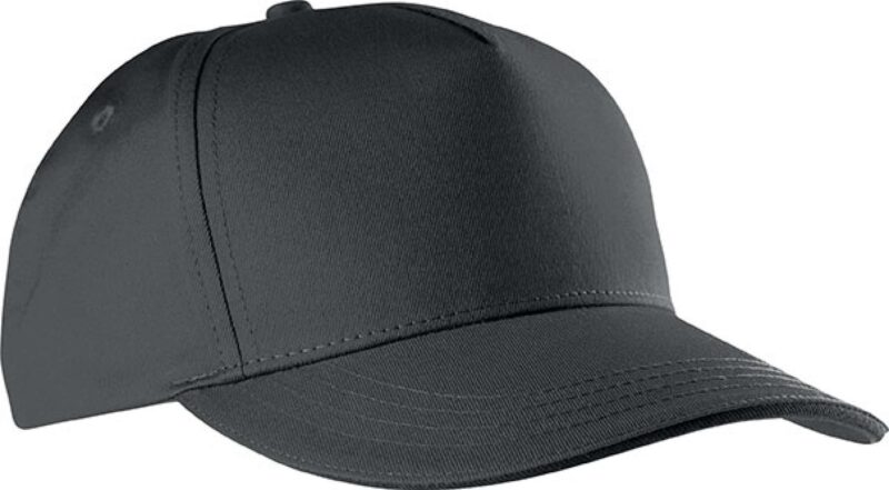 kp130-dark_grey_black-a1 K-UP SANDWICH PEAK CAP - 5 PANELS - Σκούρο Γκρι/Μαύρο