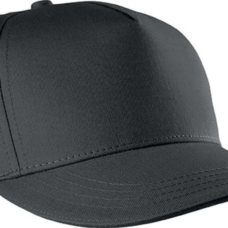 K-UP SANDWICH PEAK CAP - 5 PANELS - Σκούρο Γκρι/Μαύρο