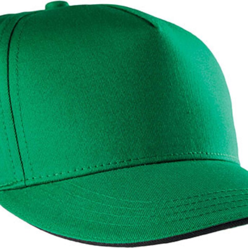 K-UP SANDWICH PEAK CAP - 5 PANELS - πράσινο Κέλι/μαύρο