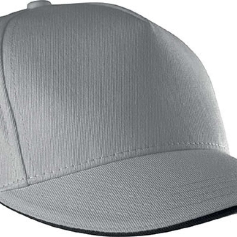 kp130-light_grey_dark_grey-a1 K-UP SANDWICH PEAK CAP - 5 PANELS - Ανοιχτό Γκρι/Σκούρο Γκρι