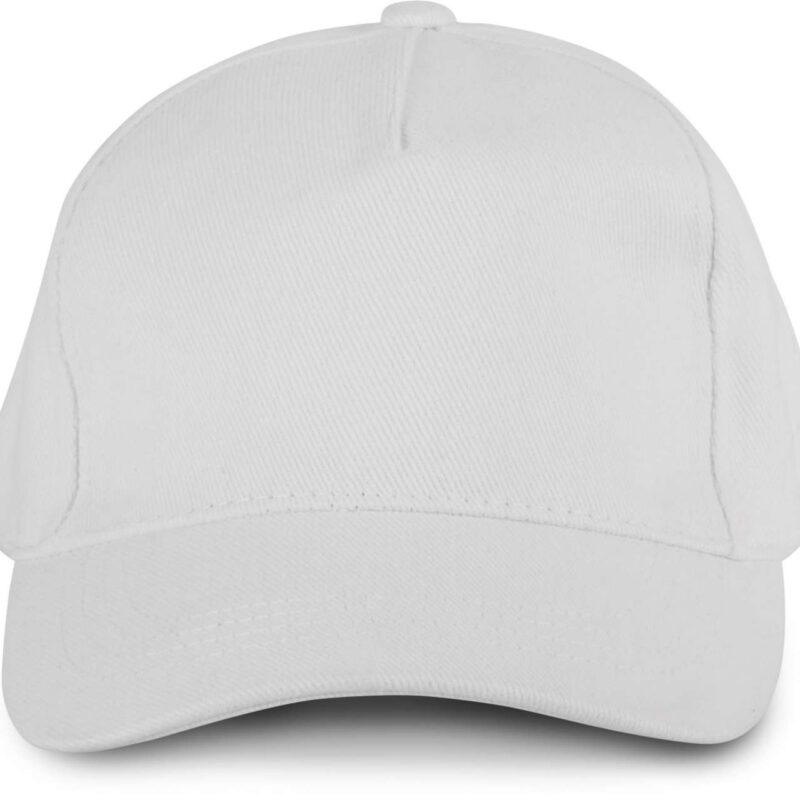 kp133-white-a1 K-UP OKEOTEX CERTIFIED 5 PANELS CAP - Λευκό