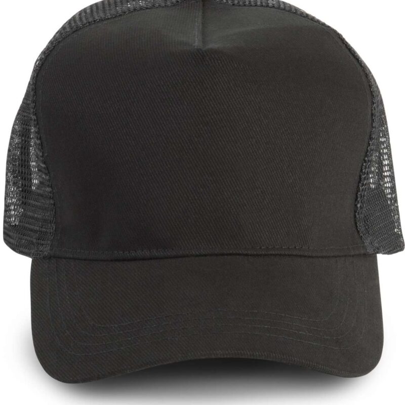 kp137-black_black-a1 K-UP TRUCKER CAP - 5 PANELS - Μαύρο/Μαύρο