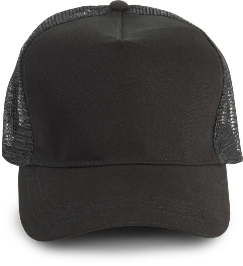 kp137-black_black-a1 K-UP TRUCKER CAP - 5 PANELS - Μαύρο/Μαύρο