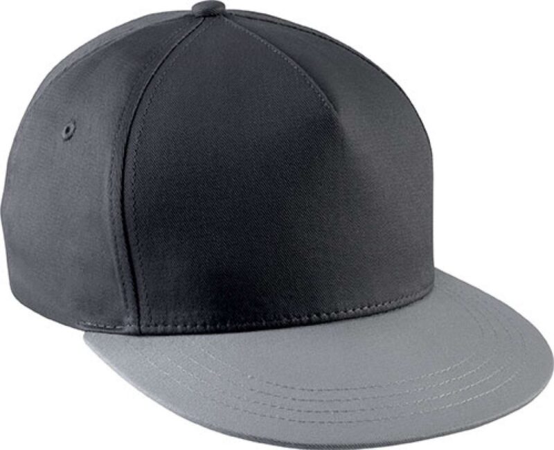 K-UP SNAPBACK CAP - 5 PANELS - Σκούρο Γκρι/Ανοιχτό Γκρι