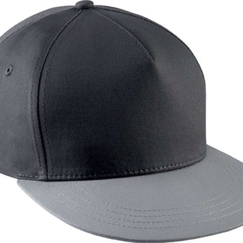 kp139-dark_grey_light_grey-a1 K-UP SNAPBACK CAP - 5 PANELS - Σκούρο Γκρι/Ανοιχτό Γκρι