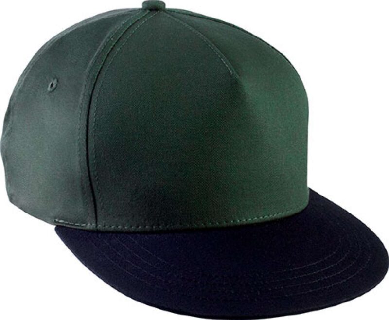 K-UP SNAPBACK CAP - 5 PANELS - Forest Green/Black