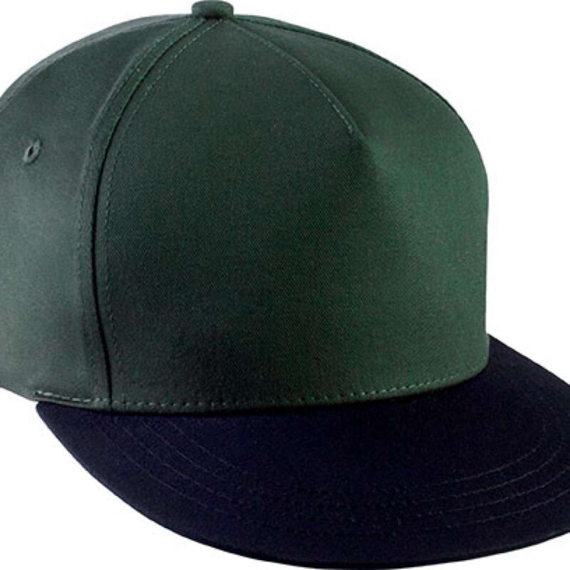 K-UP SNAPBACK CAP - 5 PANELS - Forest Green/Black