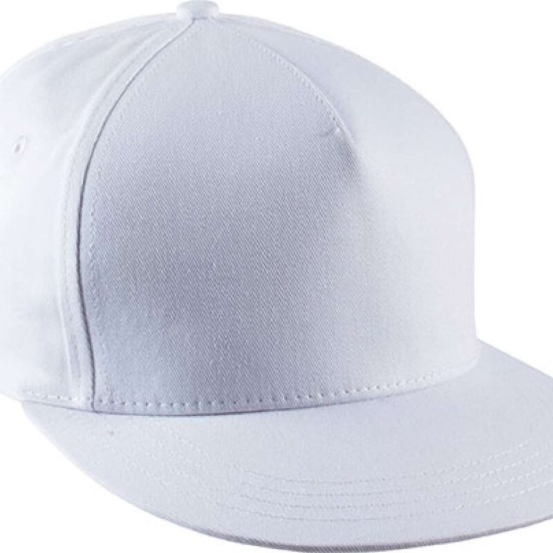 kp139-white-a1 K-UP SNAPBACK CAP - 5 PANELS - Λευκό