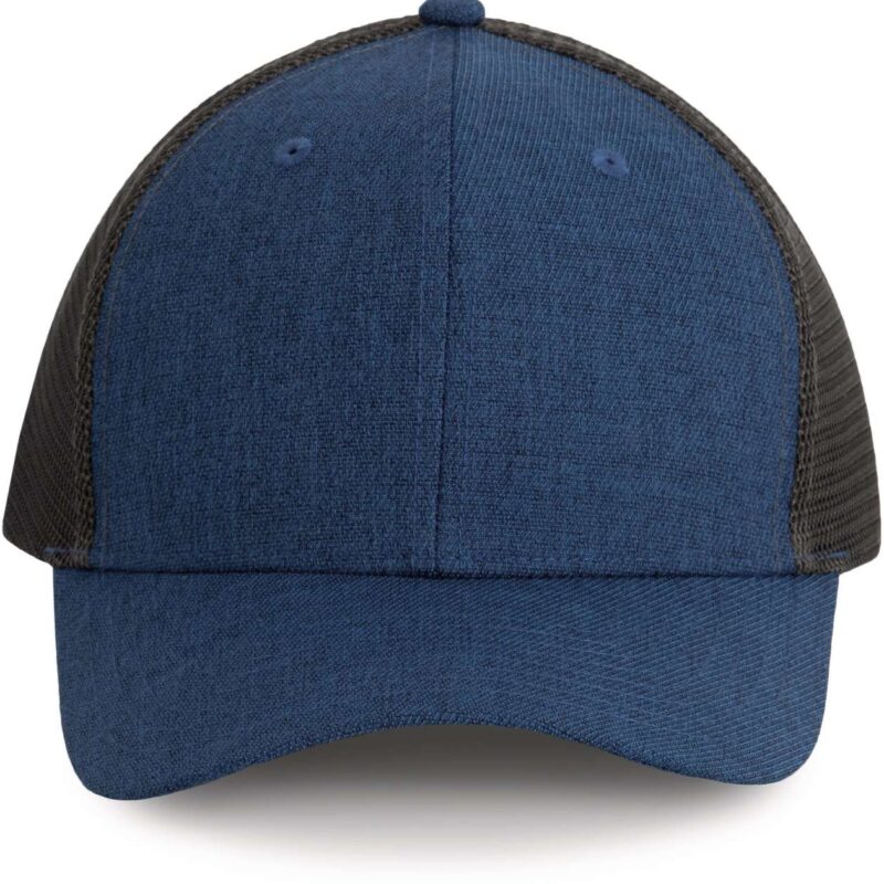 kp142-light_navy_heatherdark_grey-a1 K-UP URBAN TRUCKER CAP - 6 PANELS - Light Navy Heather/Dark Grey