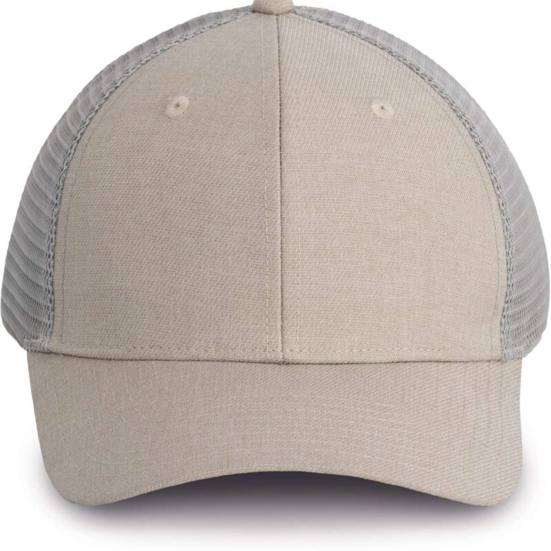 K-UP URBAN TRUCKER CAP - 6 PANELS - Sand Heather/Light Grey