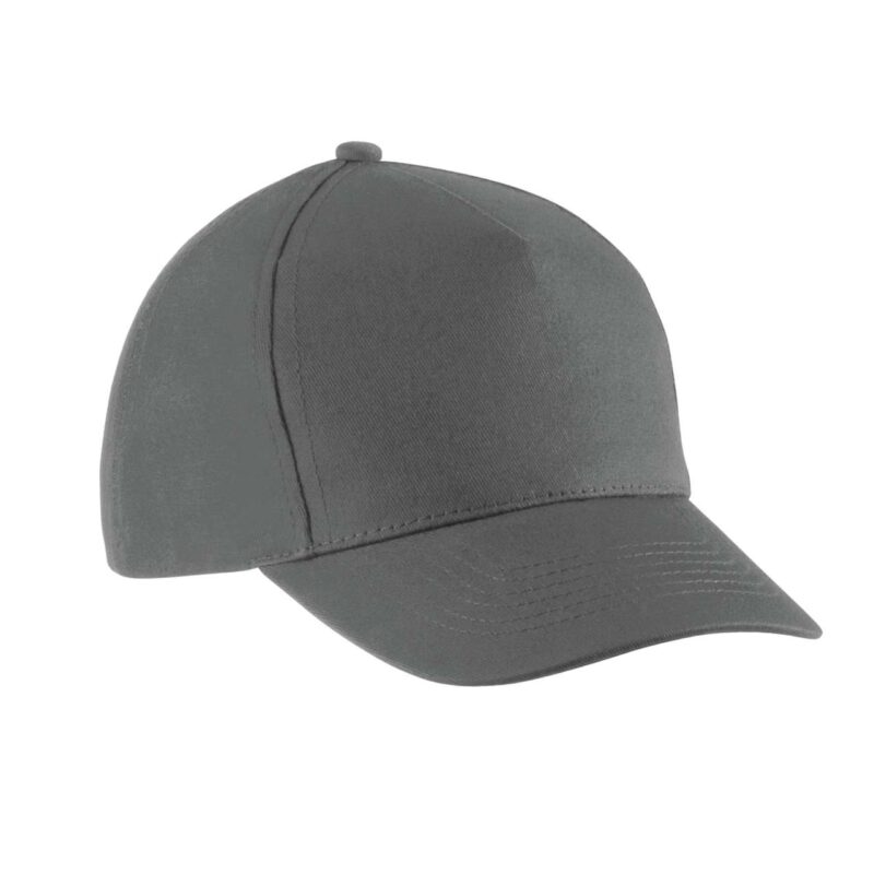 kp149-dark_grey-a1 K-UP Παιδικό Βαμβακερό Καπέλο - 5 Φύλλα - Σκούρο Γκρι