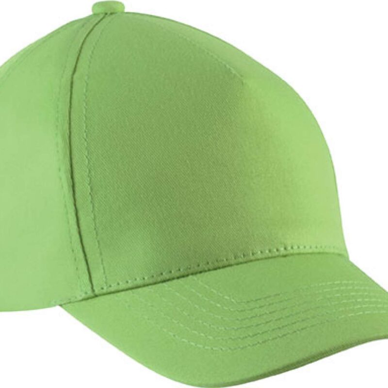 kp149-lime-a1 K-UP Παιδικό Βαμβακερό Καπέλο - 5 Φύλλα - Λαχανί