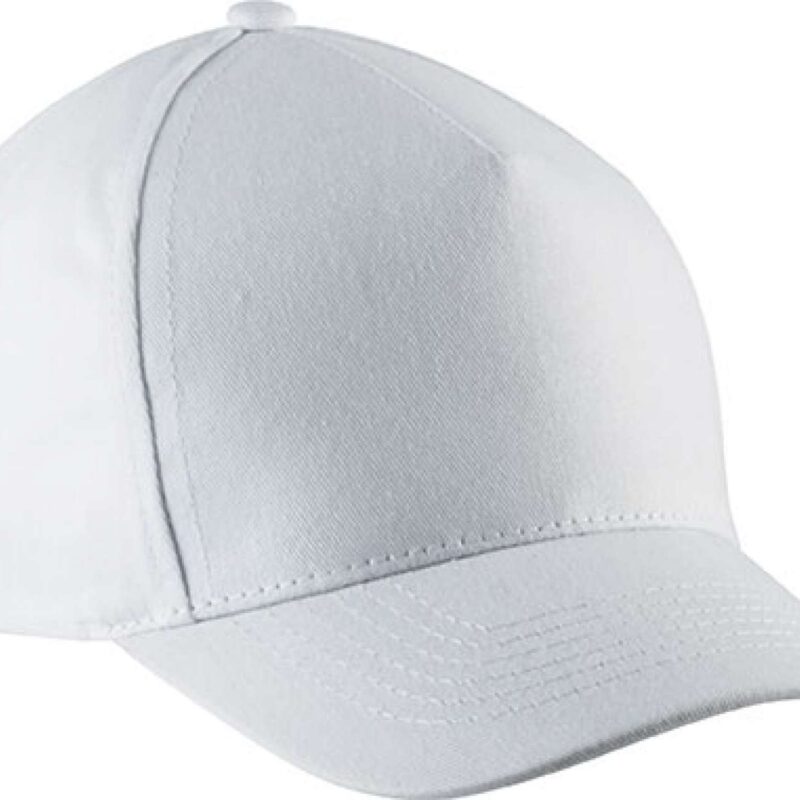 kp149-white-a1 K-UP Παιδικό Βαμβακερό Καπέλο - 5 Φύλλα - Λευκό