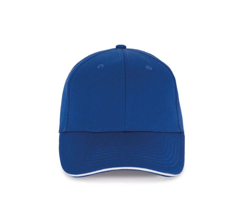 K-UP Καπέλο SANDWICH PEAK CAP - 6 PANELS - βασιλικό μπλε/λευκό
