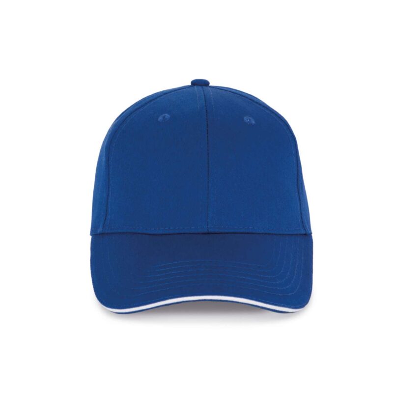 K-UP Καπέλο SANDWICH PEAK CAP - 6 PANELS - βασιλικό μπλε/λευκό