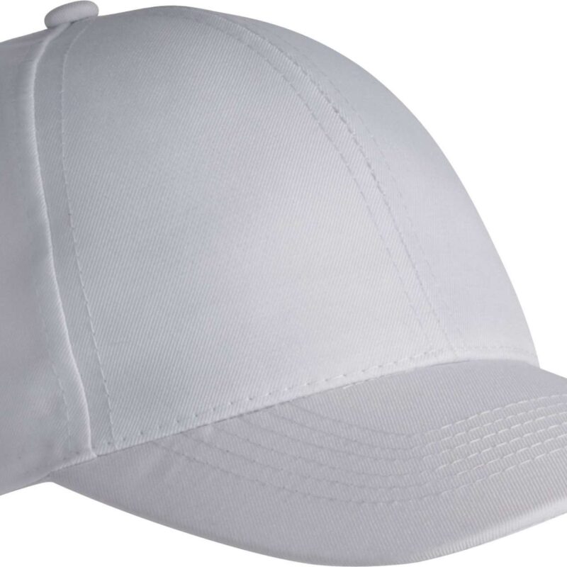 kp156-white-a1 K-UP POLYESTER CAP - 6 PANELS - Λευκό