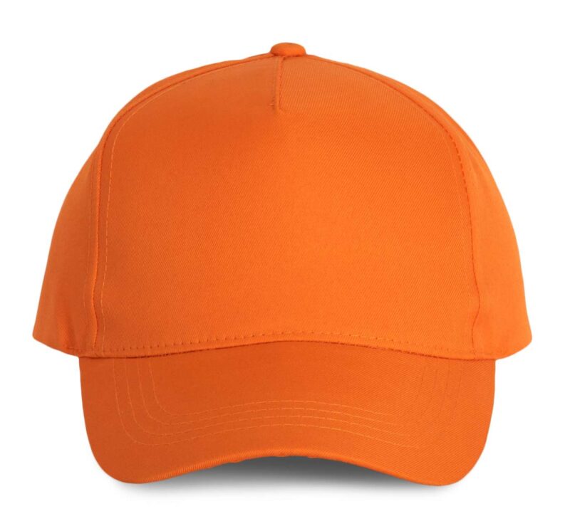 K-UP POLYESTER CAP - 5 PANELS - πορτοκαλί