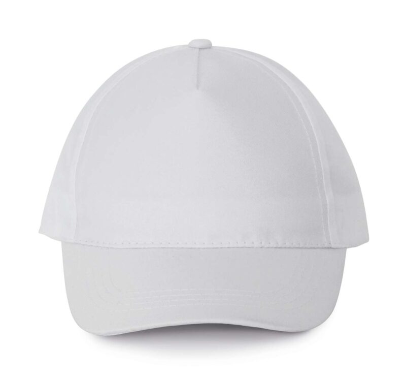K-UP POLYESTER CAP - 5 PANELS - Λευκό
