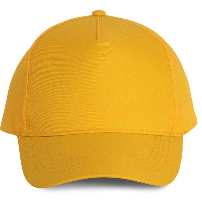 kp157-yellow-a1 K-UP POLYESTER CAP - 5 PANELS - Κίτρινο
