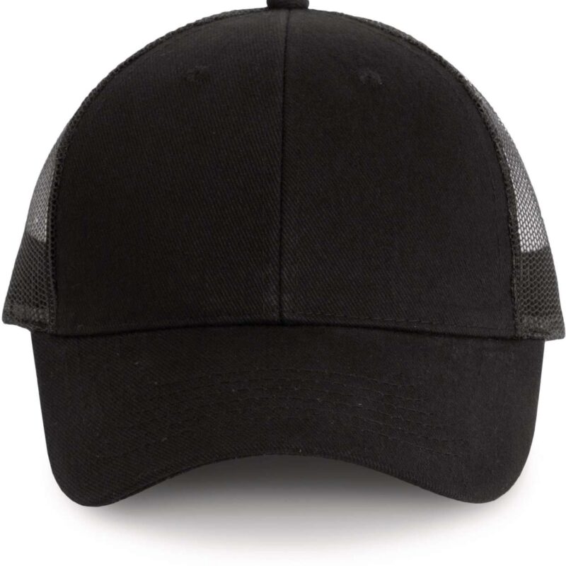 kp158-black_black-a1 K-UP TRUCKER CAP με 6 PANELS - Μαύρο και Λευκό
