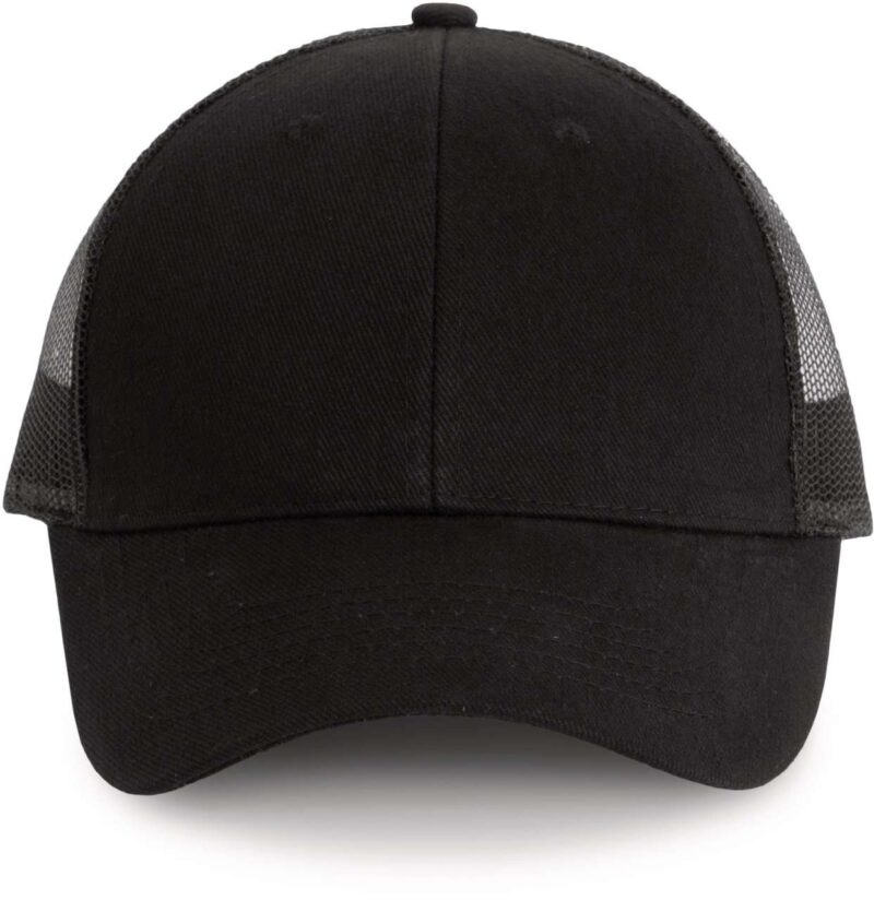 kp158-black_black-a1 K-UP TRUCKER CAP με 6 PANELS - Μαύρο και Λευκό
