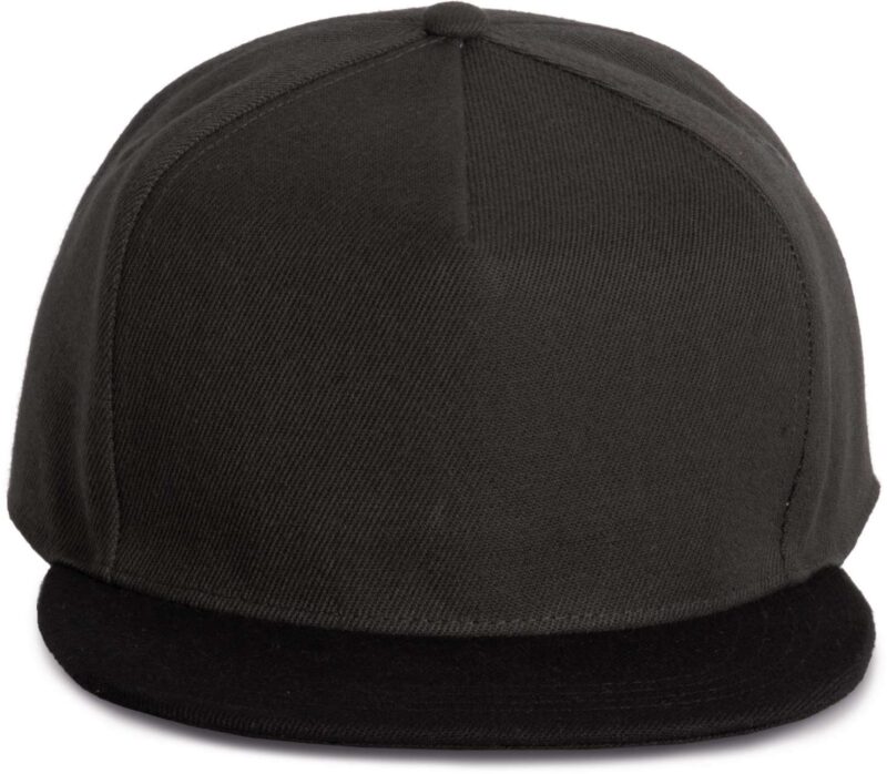 K-UP SNAPBACK CAP - 5 PANELS - Σκούρο Γκρι/Μαύρο