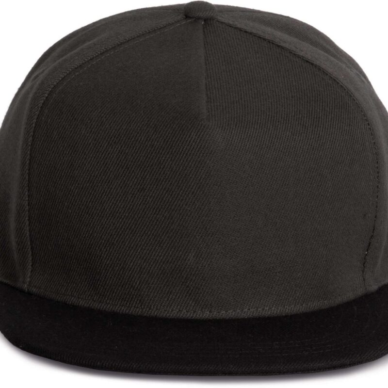 K-UP SNAPBACK CAP - 5 PANELS - Σκούρο Γκρι/Μαύρο
