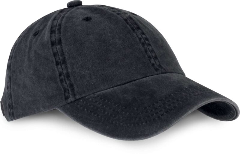 K-UP 6 PANELS CAP VINTAGE - Μαύρο Πλυμένο