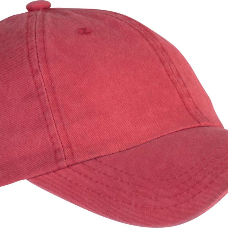 kp165-red_washed-a1 K-UP 6 PANELS CAP VINTAGE - Ξεβαμμένο κόκκινο