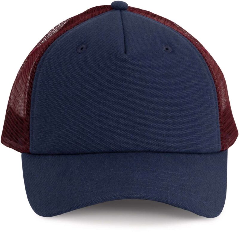 K-UP TRUCKER CAP - 5 PANELS - Indigo/Indigo/Wine