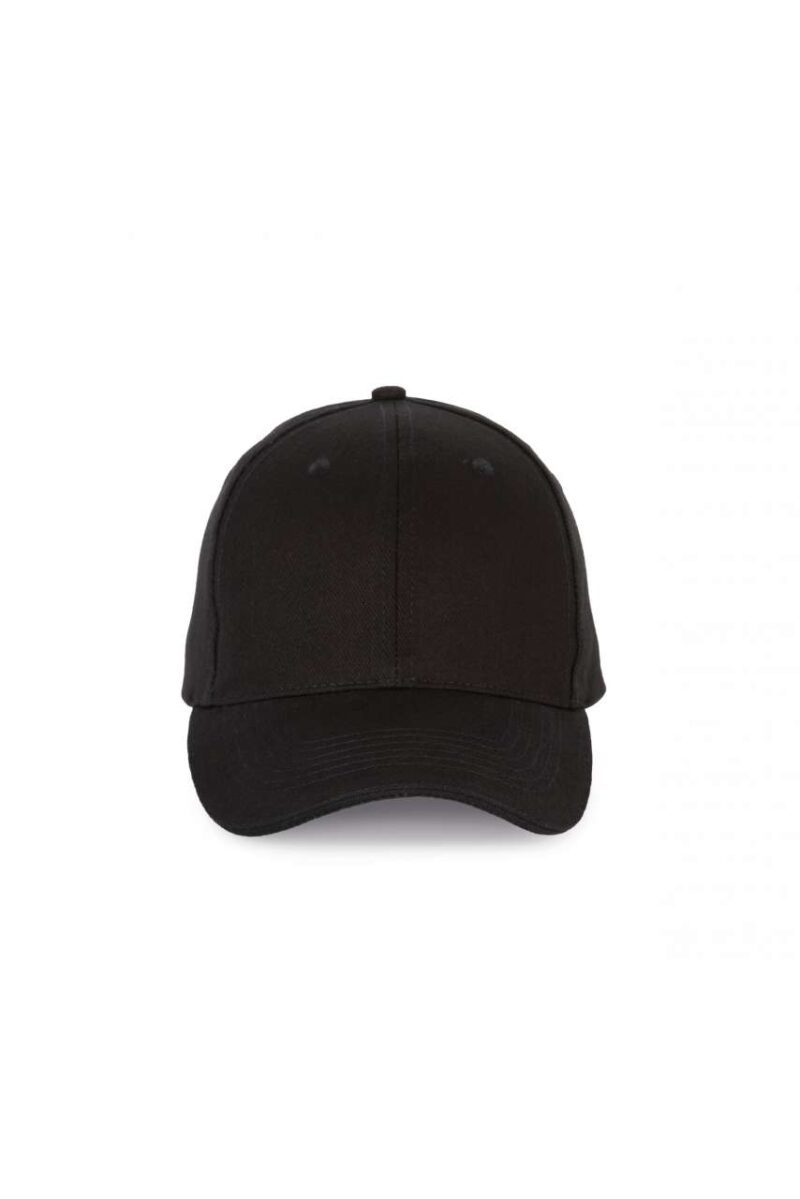 K-UP Καπέλο 6 CAP με CONTRASTING SANDWICH PEAK και PANELS - Μαύρο