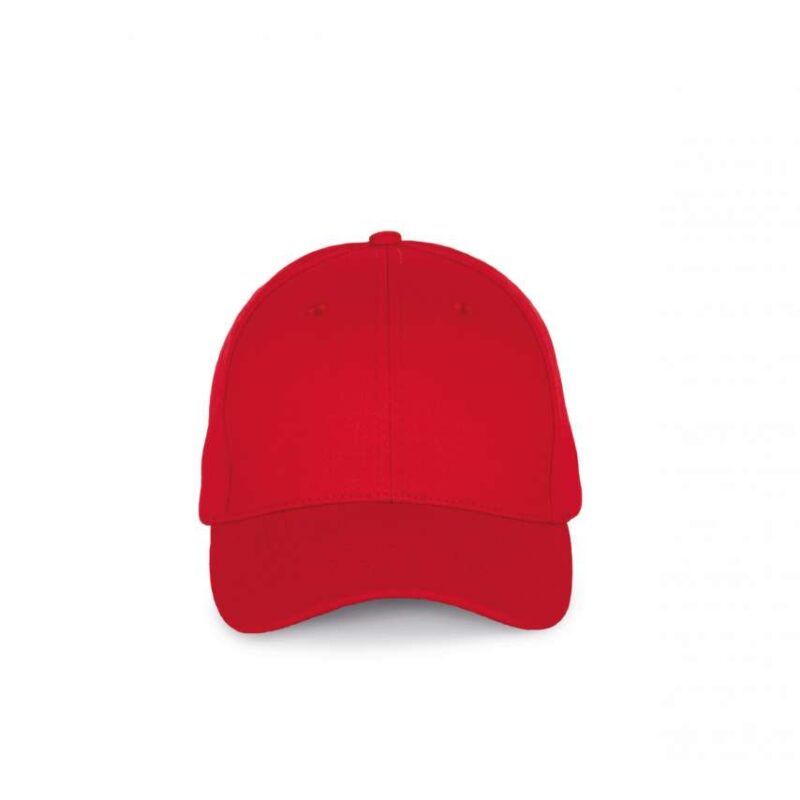 kp188-red-a1 K-UP 6 PANELS COTTON CAP - Κόκκινο