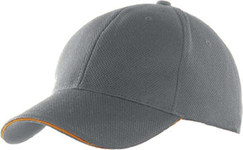 kp207-greyorange-a1 K-UP SPORTS CAP - Γκρι/Πορτοκαλί