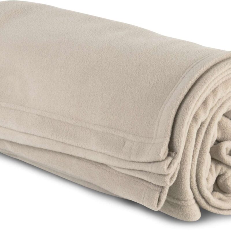 kp424-beige-a1 K-UP POLAR FLEECE BLANKET - μπεζ