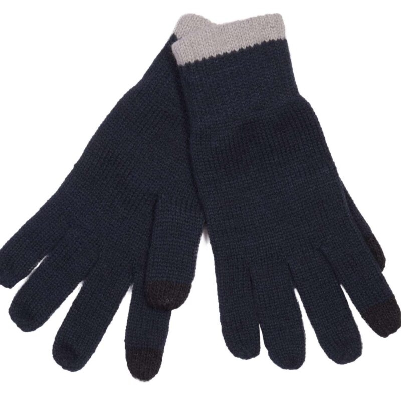 kp425-navy_light_grey-a2 K-UP TOUCH SCREEN KNITTED GLOVES - Ναυτικό/Ανοιχτό Γκρι
