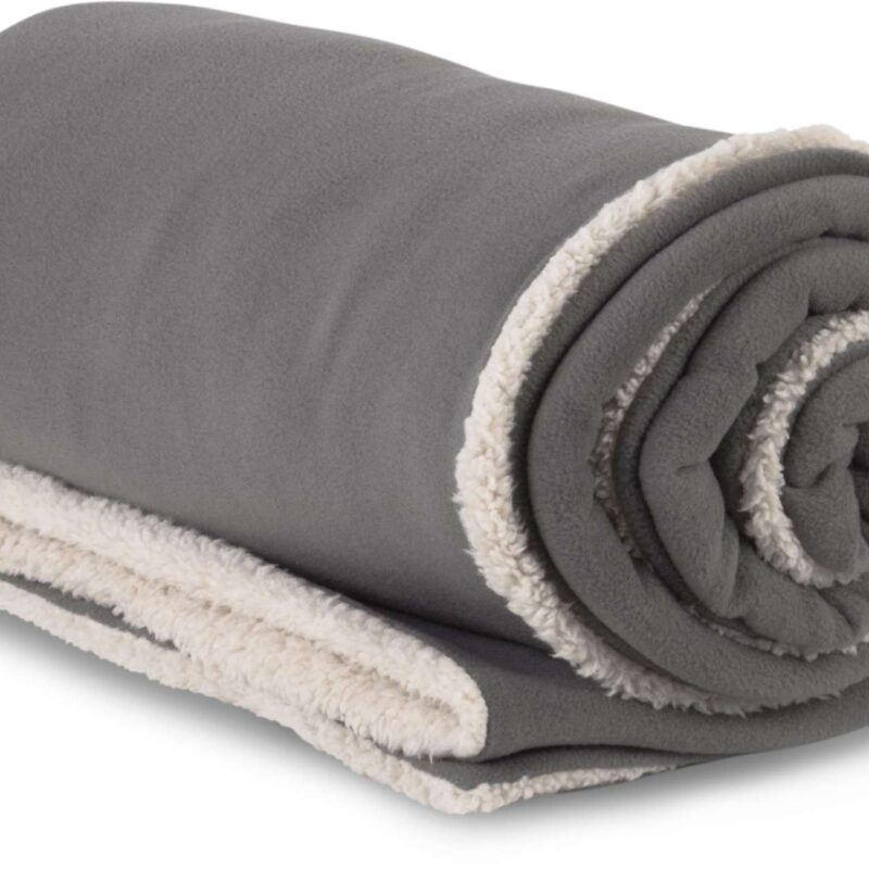 kp431-steel_grey-a1 K-UP SHERPA BLANKET - Ατσάλι γκρι
