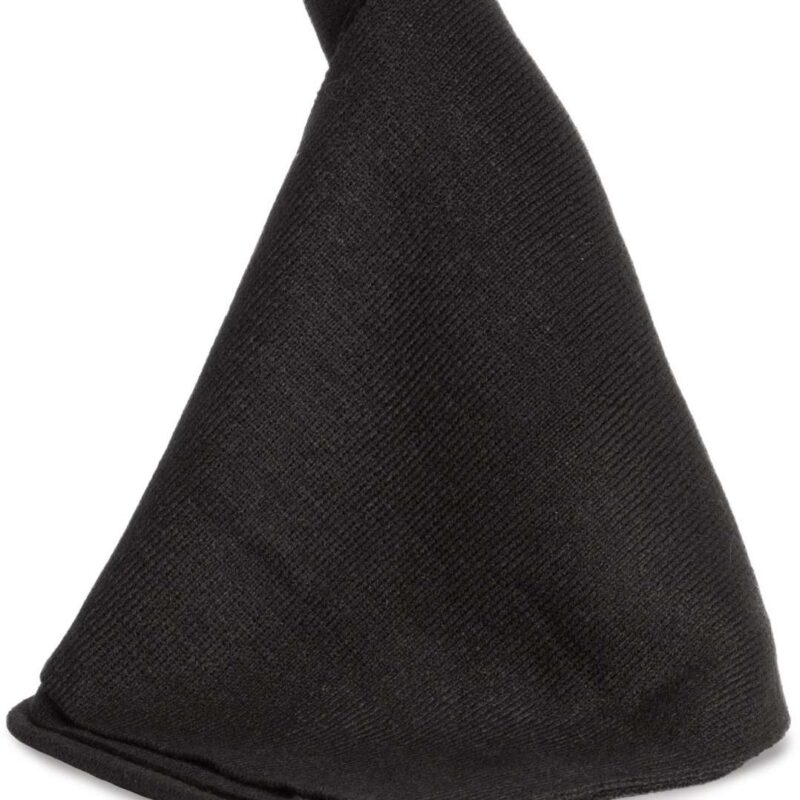 kp435-black-a1 K-UP KNITTED SCARF - Μαύρο