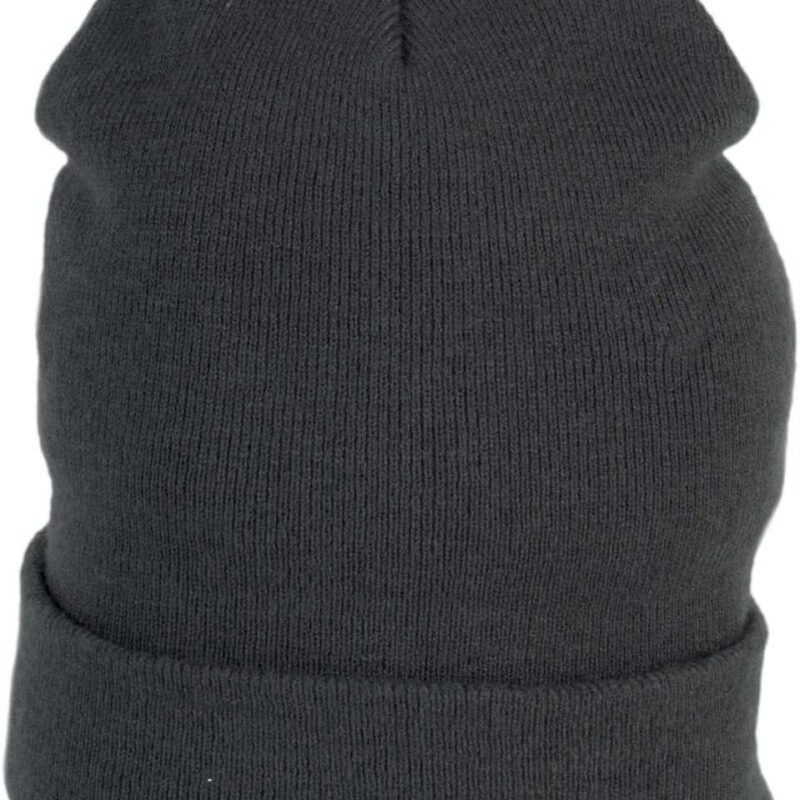 K-UP BEANIE WITH TURN-UP - Μουντό γκρι