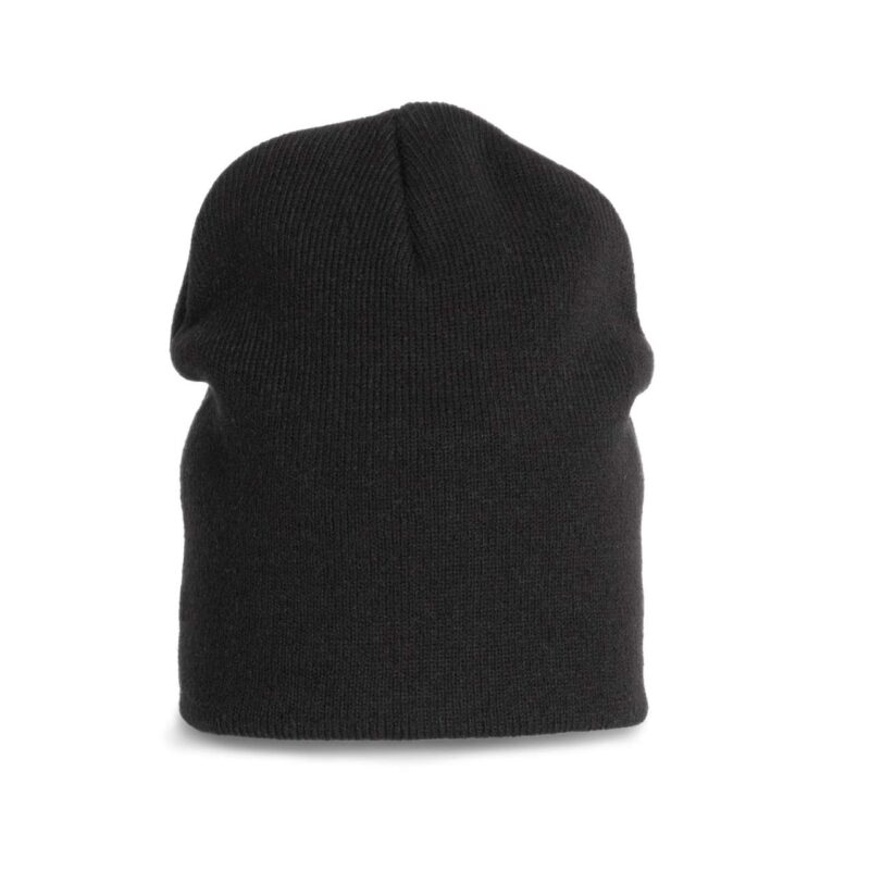 kp549-black-a1 K-UP KNITTED BEANIE - Μαύρο