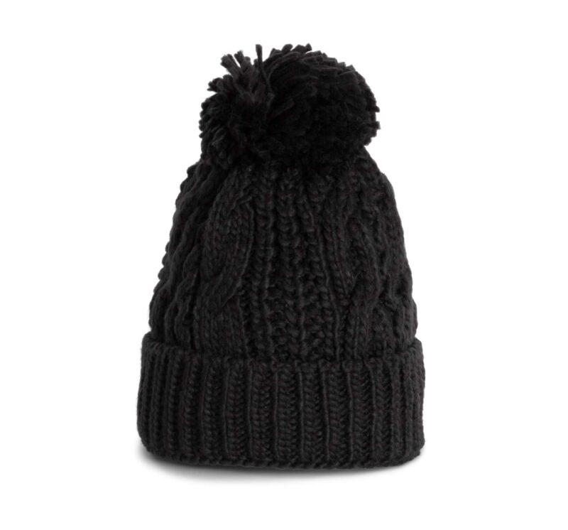 K-UP KNITTED BEANIE - Μαύρο