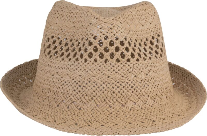 kp611-natural-a1 K-UP PANAMA STRAW HAT - Φυσικό