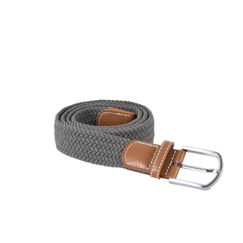 K-UP BRAIDED ELASTICATED BELT - Σκούρο Γκρι