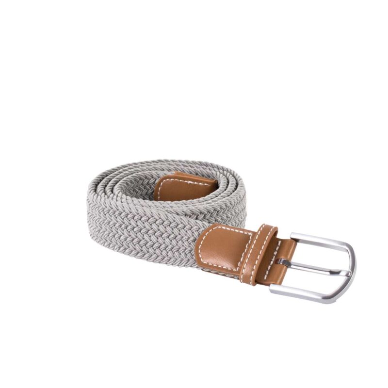 K-UP BRAIDED ELASTICATED BELT - Ανοιχτό γκρι