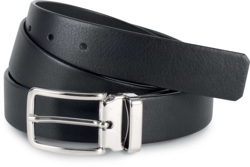 kp807-black-a1 K-UP FULL GRAIN ΔΕΡΜΑΤΙΝΗ ΖΩΝΗ ΣΕ ΚΛΑΣΙΚΟ ΣΤΥΛ - 30MM - Μαύρο