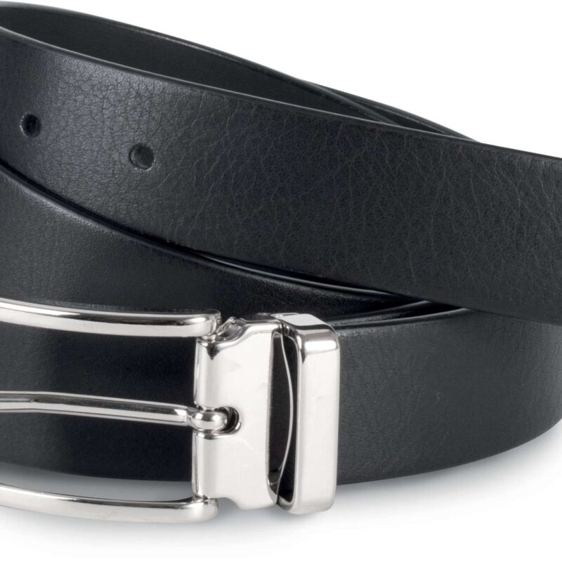 K-UP FULL GRAIN ΔΕΡΜΑΤΙΝΗ ΖΩΝΗ ΣΕ ΚΛΑΣΙΚΟ ΣΤΥΛ - 30MM - Μαύρο