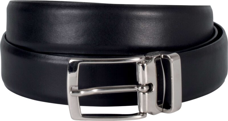 kp809-black-a1 K-UP LEATHER BELT - 30MM - Μαύρο