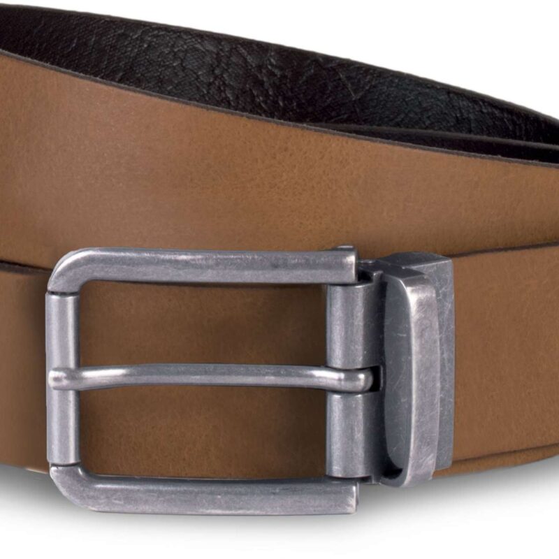 kp812-cognac-a1 K-UP RAW EDGE LEATHER BELT - 35 χιλ. - Cognac